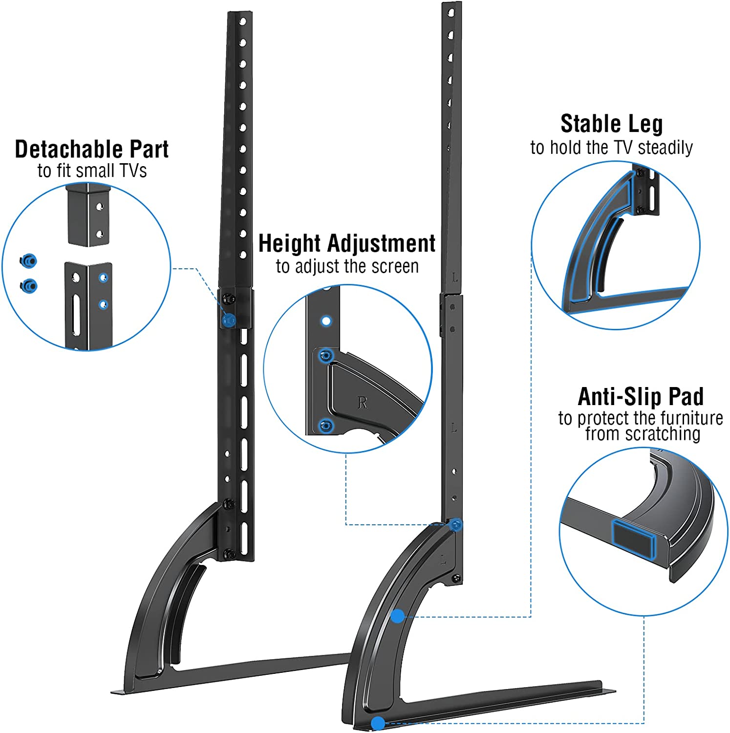 Universal TV Table Stand for 27''-65'' TVs MUT1010