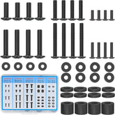 MOUNTUP Universal TV Mounting Hardware Screw Kit with Box - M4 M6 M8 Screws, Spacers & Washers for Most LED LCD OLED 4K TVs, Replacement Screws for TVs/Monitor Mounting, MU9041