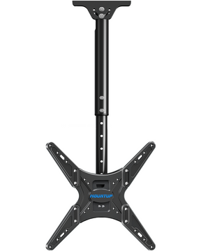 MOUNTUP Outdoor Ceiling TV Mount for 26"-65" TVs, Waterproof & Rustproof Outside Ceiling Mount with Stainless Steel Hardware, Heavy Duty 99lbs Full Motion Bracket for Patio/Gazebo, Max VESA 400x400m